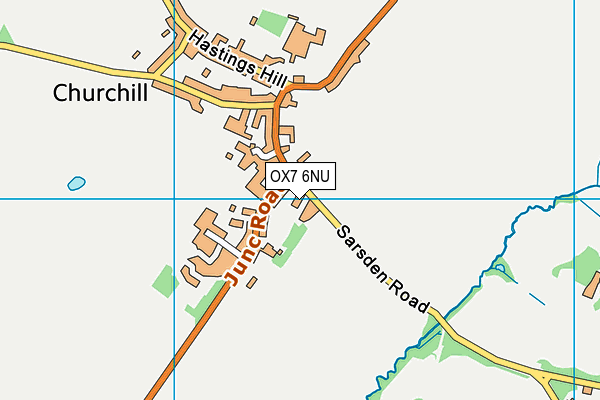 OX7 6NU map - OS VectorMap District (Ordnance Survey)