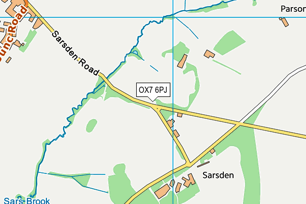 OX7 6PJ map - OS VectorMap District (Ordnance Survey)