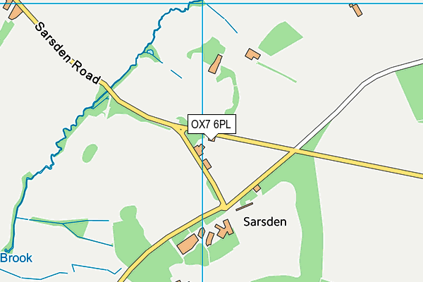 OX7 6PL map - OS VectorMap District (Ordnance Survey)