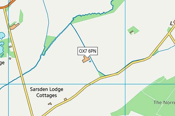 OX7 6PN map - OS VectorMap District (Ordnance Survey)