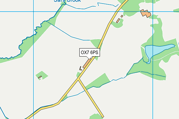 OX7 6PS map - OS VectorMap District (Ordnance Survey)