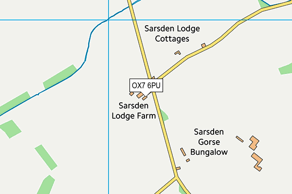 OX7 6PU map - OS VectorMap District (Ordnance Survey)