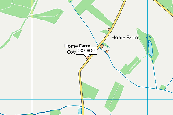 OX7 6QG map - OS VectorMap District (Ordnance Survey)