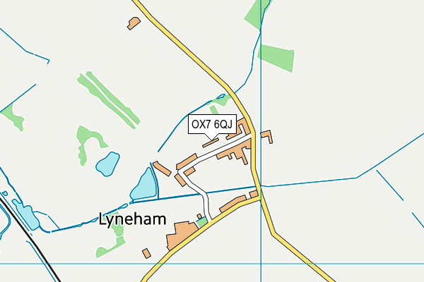 OX7 6QJ map - OS VectorMap District (Ordnance Survey)