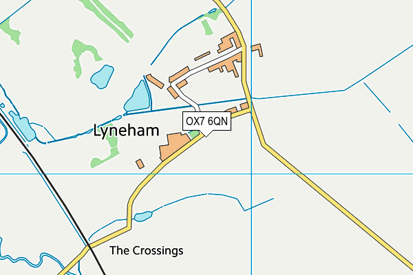 OX7 6QN map - OS VectorMap District (Ordnance Survey)