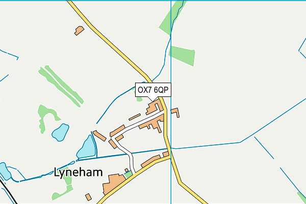 OX7 6QP map - OS VectorMap District (Ordnance Survey)