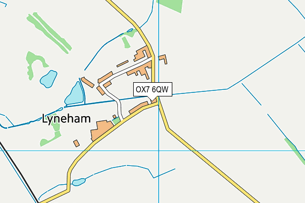 OX7 6QW map - OS VectorMap District (Ordnance Survey)