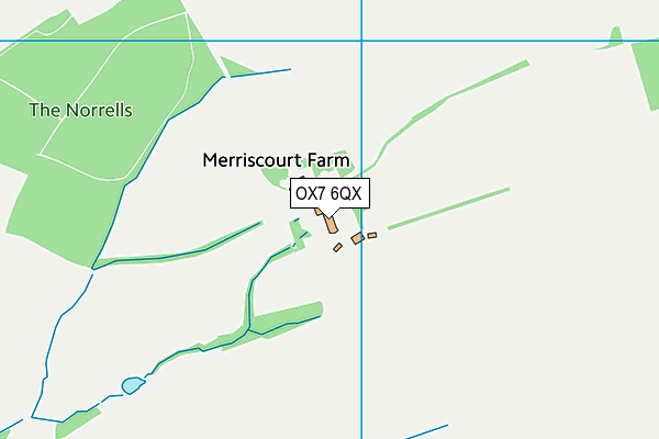 OX7 6QX map - OS VectorMap District (Ordnance Survey)