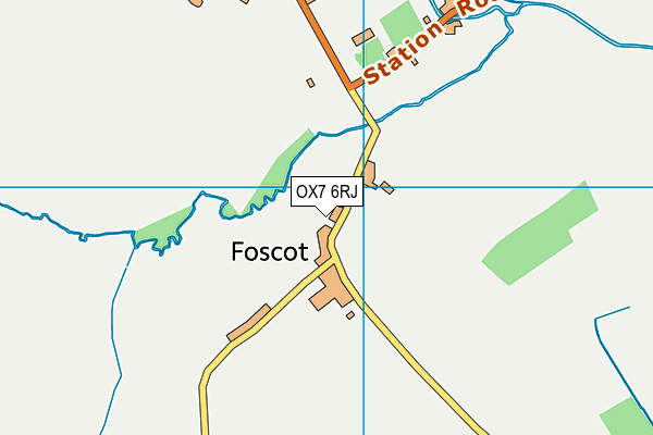 OX7 6RJ map - OS VectorMap District (Ordnance Survey)