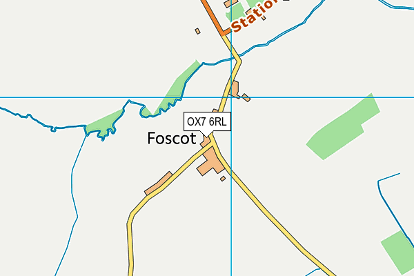 OX7 6RL map - OS VectorMap District (Ordnance Survey)