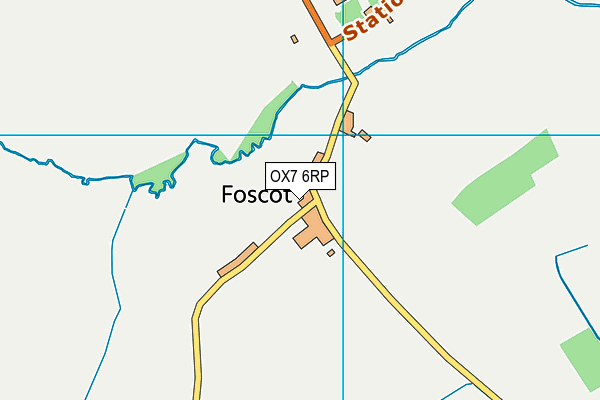 OX7 6RP map - OS VectorMap District (Ordnance Survey)