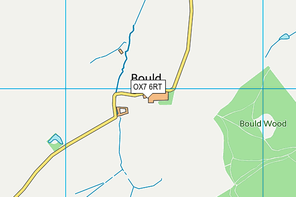 OX7 6RT map - OS VectorMap District (Ordnance Survey)