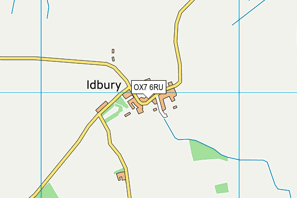 OX7 6RU map - OS VectorMap District (Ordnance Survey)