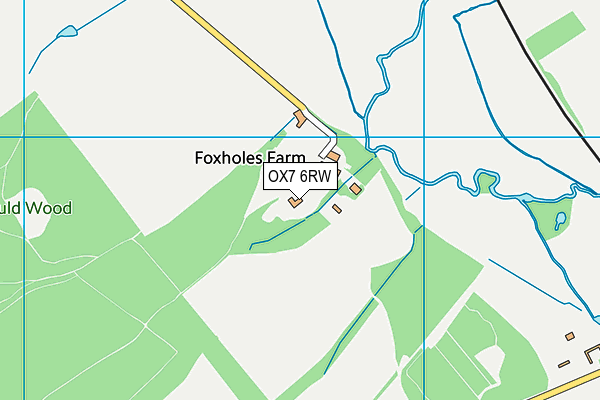 OX7 6RW map - OS VectorMap District (Ordnance Survey)