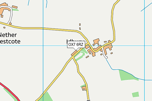 OX7 6RZ map - OS VectorMap District (Ordnance Survey)