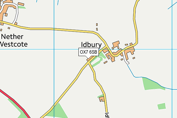 OX7 6SB map - OS VectorMap District (Ordnance Survey)