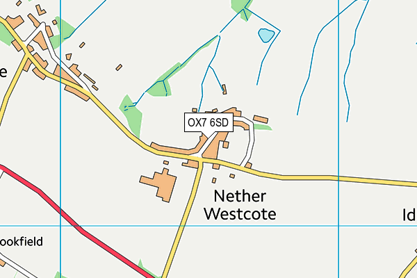 OX7 6SD map - OS VectorMap District (Ordnance Survey)