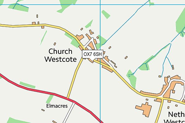 OX7 6SH map - OS VectorMap District (Ordnance Survey)