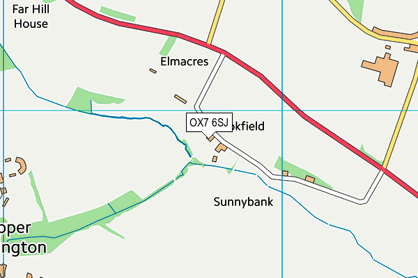 OX7 6SJ map - OS VectorMap District (Ordnance Survey)