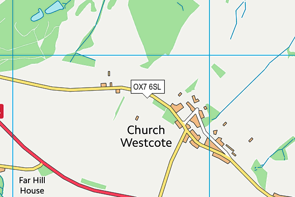 OX7 6SL map - OS VectorMap District (Ordnance Survey)