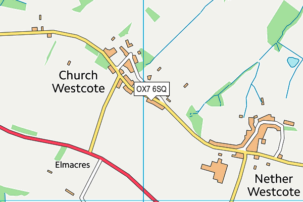 OX7 6SQ map - OS VectorMap District (Ordnance Survey)