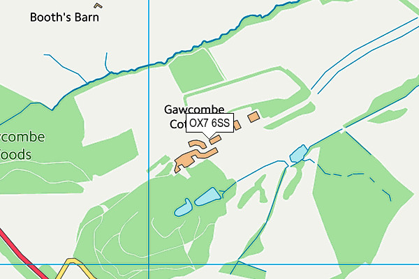 OX7 6SS map - OS VectorMap District (Ordnance Survey)