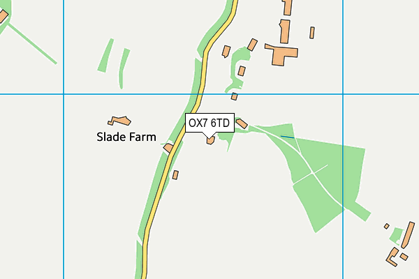 OX7 6TD map - OS VectorMap District (Ordnance Survey)