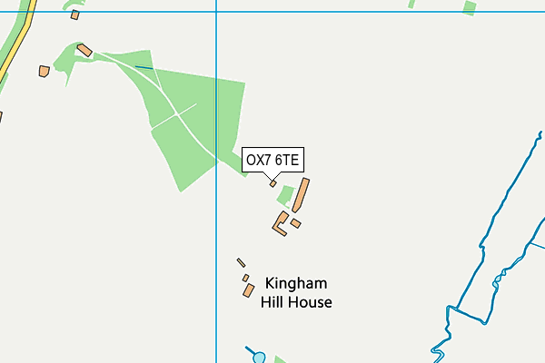 OX7 6TE map - OS VectorMap District (Ordnance Survey)