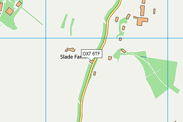 OX7 6TF map - OS VectorMap District (Ordnance Survey)