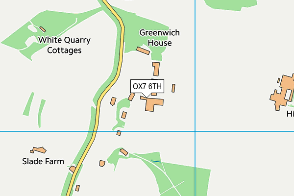 OX7 6TH map - OS VectorMap District (Ordnance Survey)