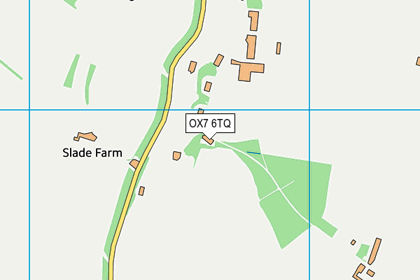 OX7 6TQ map - OS VectorMap District (Ordnance Survey)
