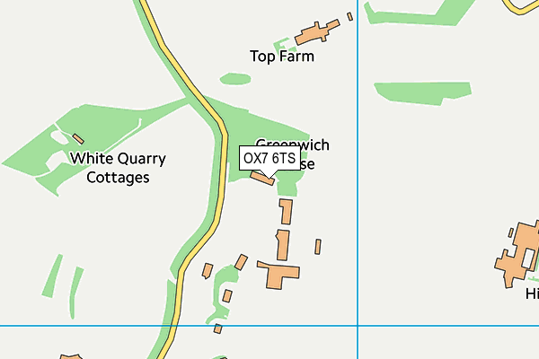 OX7 6TS map - OS VectorMap District (Ordnance Survey)