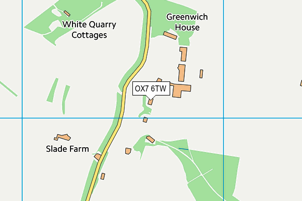 OX7 6TW map - OS VectorMap District (Ordnance Survey)