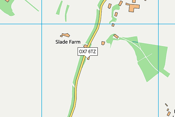 OX7 6TZ map - OS VectorMap District (Ordnance Survey)