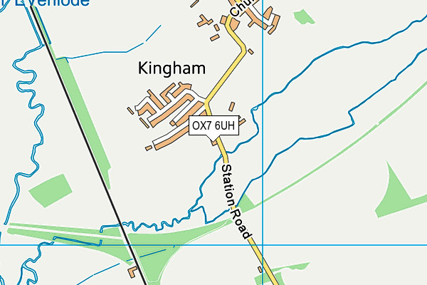 OX7 6UH map - OS VectorMap District (Ordnance Survey)