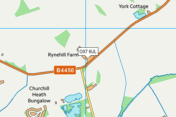 OX7 6UL map - OS VectorMap District (Ordnance Survey)