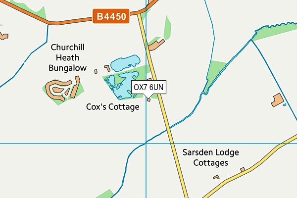 OX7 6UN map - OS VectorMap District (Ordnance Survey)