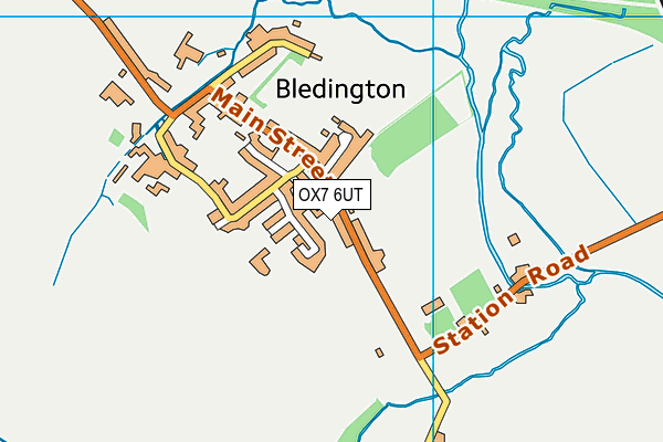 OX7 6UT map - OS VectorMap District (Ordnance Survey)