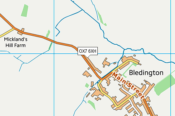 OX7 6XH map - OS VectorMap District (Ordnance Survey)