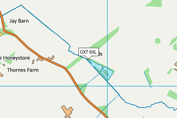 OX7 6XL map - OS VectorMap District (Ordnance Survey)