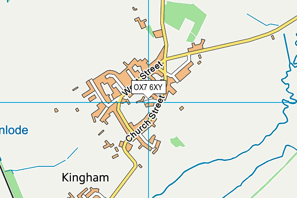 OX7 6XY map - OS VectorMap District (Ordnance Survey)