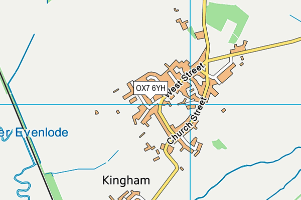 OX7 6YH map - OS VectorMap District (Ordnance Survey)