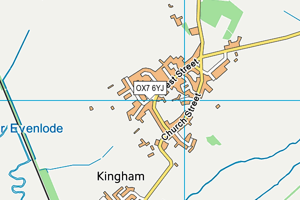 OX7 6YJ map - OS VectorMap District (Ordnance Survey)