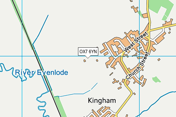 OX7 6YN map - OS VectorMap District (Ordnance Survey)