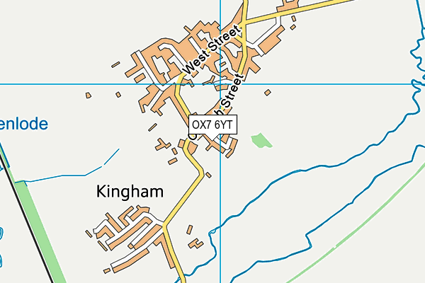 OX7 6YT map - OS VectorMap District (Ordnance Survey)