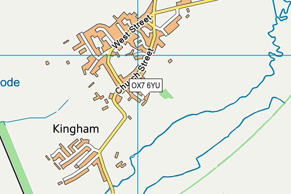 OX7 6YU map - OS VectorMap District (Ordnance Survey)