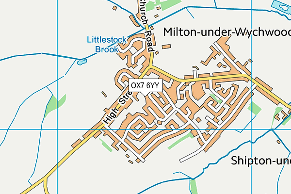 OX7 6YY map - OS VectorMap District (Ordnance Survey)