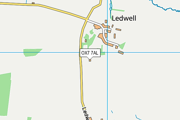 OX7 7AL map - OS VectorMap District (Ordnance Survey)