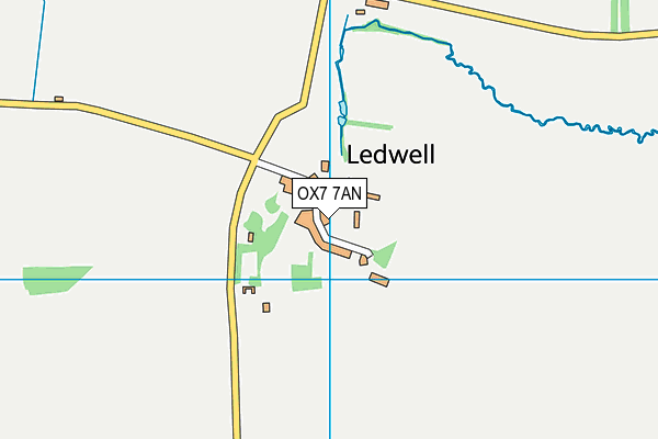 OX7 7AN map - OS VectorMap District (Ordnance Survey)