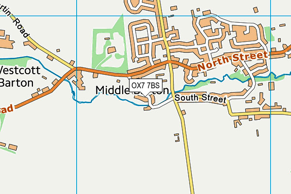OX7 7BS map - OS VectorMap District (Ordnance Survey)